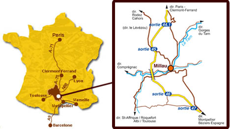 plan france millau